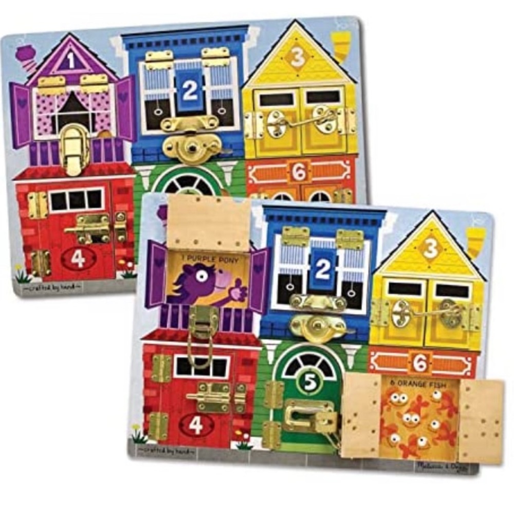 Melissa & Doug Latches Wooden Activity Board